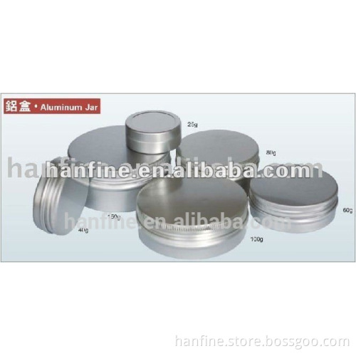 Han hui brand Aluminum jar for cream/oil/factory price/10ML-500ML
